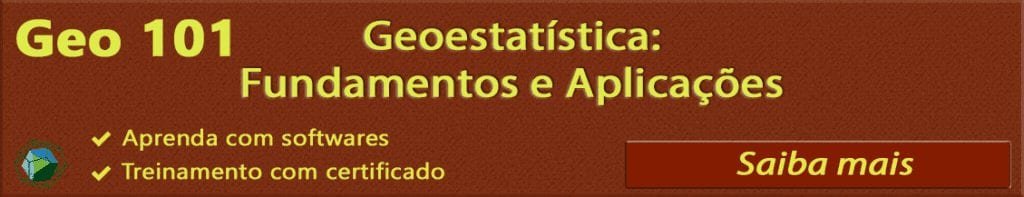 GEO 101 Geoestatística: Fundamentos e Aplicações, curso presencial na Geokrigagem, São Paulo