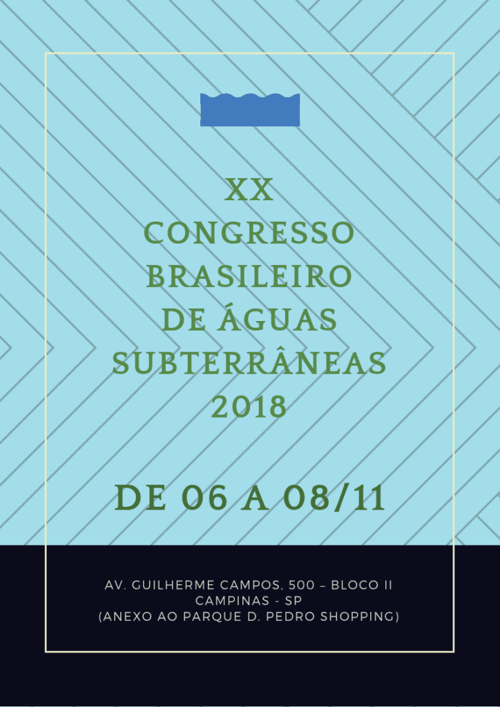 XX Congresso Brasileiro de Águas Subterrâneas
